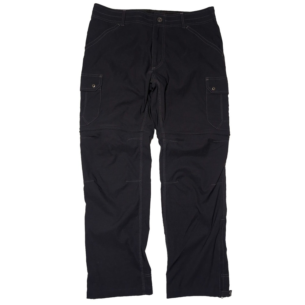 KUHL Renegade Cargo Convertible Pants Mens 36x30 Gray Excellent 5138 Stealth